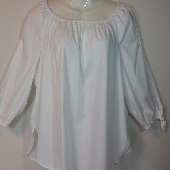Rafaella Tops - Rafaella Boho White Cotton Top